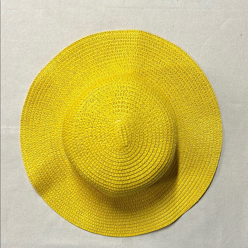 Bright Yellow Kids Sun Hat